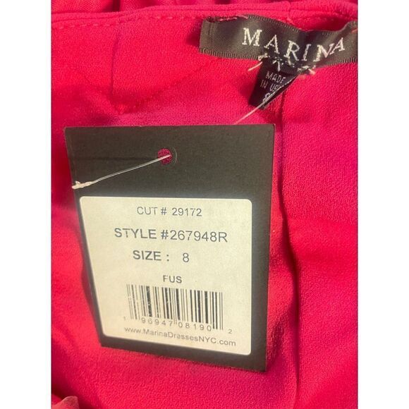 Marina Ruffle Off shoulder Dress Fuschia NWT New various sizes - Picture 6 of 11